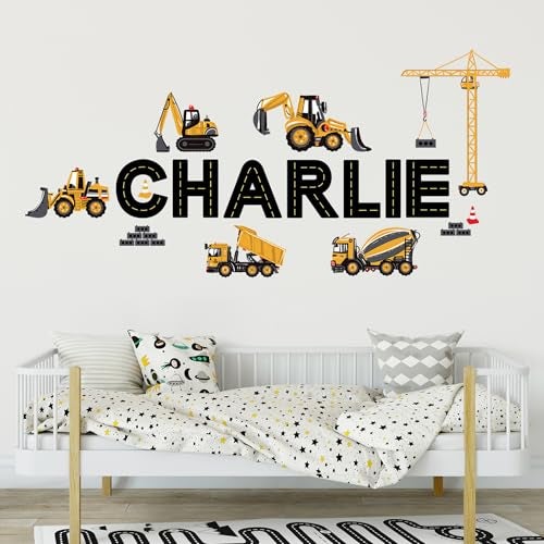 YooNotee 8 Sheets Personalized Wall Decals Large Letter Stickers Name Stickers Nursery Wall Decal for Bedside Bedroom Classroom Home DIY Crafts (Smooth Surface ONLY) - Image 1