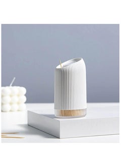 Bukela Stylish and simple Toothpick holder, Sturdy and Durable Toothpick Dispenser, Pure White Fashion and Simple Suitable for Home decoration, Can Hold 300 Toothpicks  - Image 1