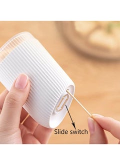 Bukela Stylish and simple Toothpick holder, Sturdy and Durable Toothpick Dispenser, Pure White Fashion and Simple Suitable for Home decoration, Can Hold 300 Toothpicks  - Image 3