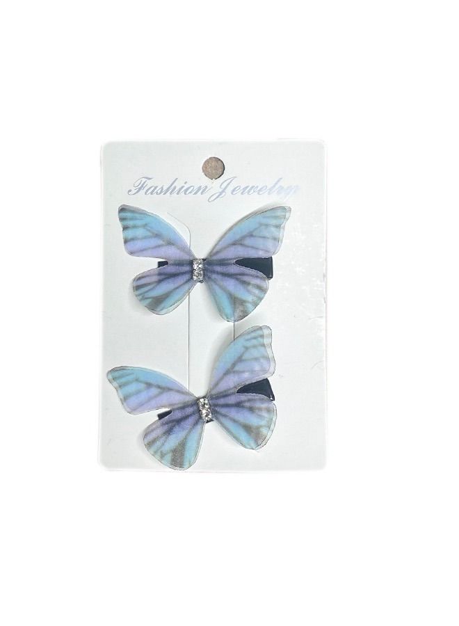 Elite Dose Cute Butterfly Design Hair Clips 2 Pieces