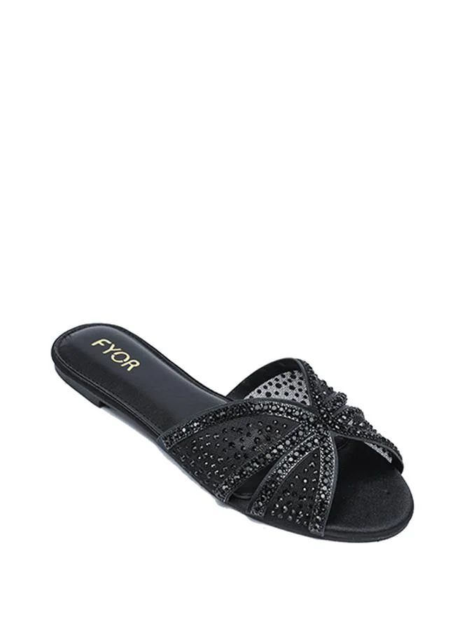 فايور Mesh Crystal Flat Sandal MY 405