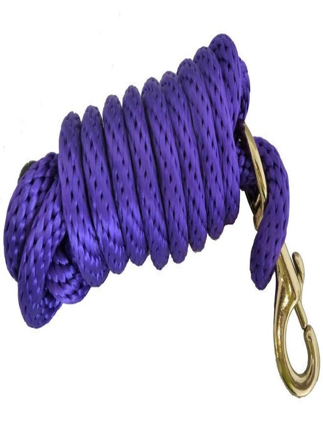 AJ Tack 8 1/2 Foot Poly Lead Rope Purple - Image 1