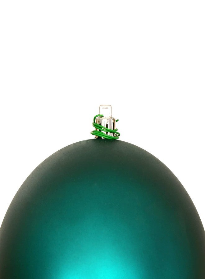 Vickerman 10" Dark Teal Matte Ball Ornament. - Image 2