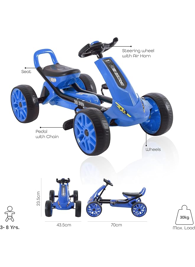 إيروريكس سيارة بيبي جو كارت زرقاء - Image 2