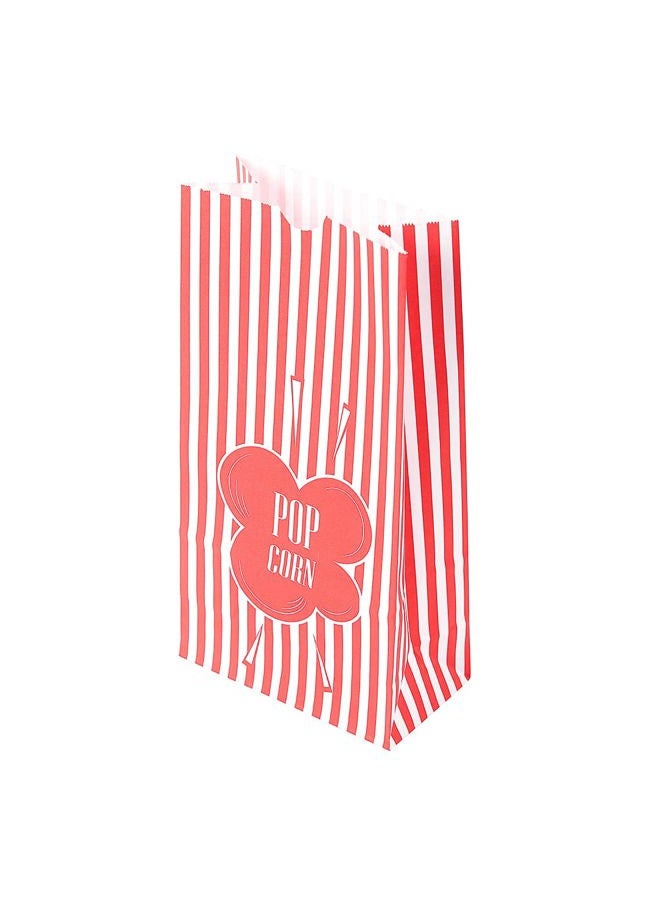 Restaurantware Bag Tek 2 oz Red Paper Popcorn Bag - 5 1/4" x 3" x 10" - 100 count box - - Image 2