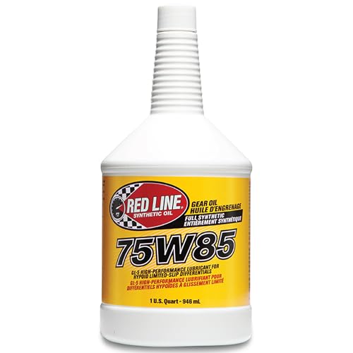 Red Line 50104 75W85 GL-5 Full Synthetic Gear Oil for Hypoid Limited Slip Differentials - 4 Quarts - Image 1