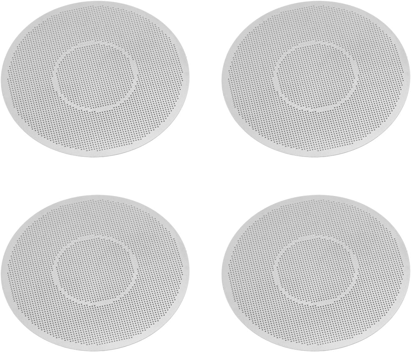 4PCS Coffee Puck Screen 58mm, Stainless Steel Reusable Coffee Mesh Plate, Round Portafilter Puck Screen with Secondary Distribution, for Machine, Even