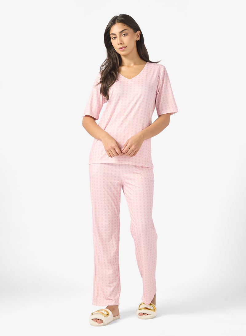 ELLA Check Print Pyjama Set - Image 5