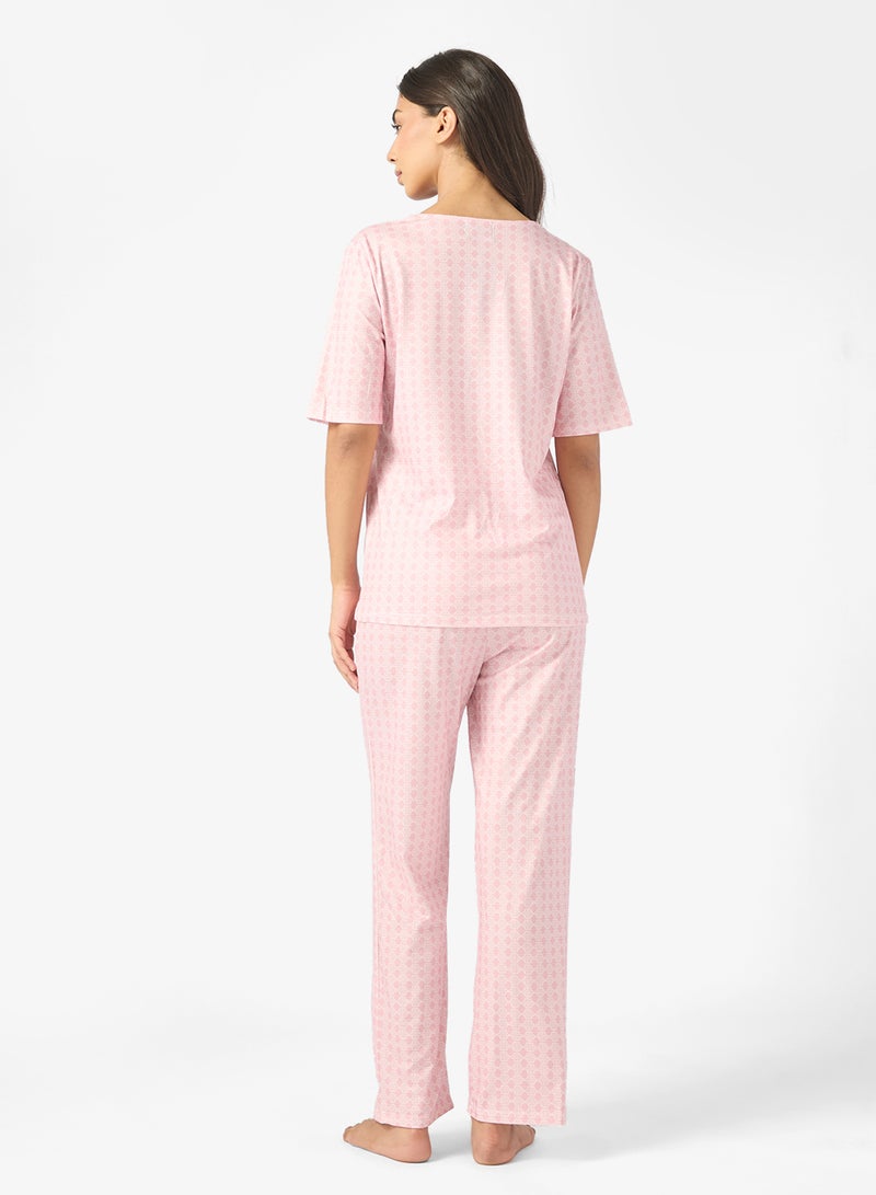 ELLA Check Print Pyjama Set - Image 2