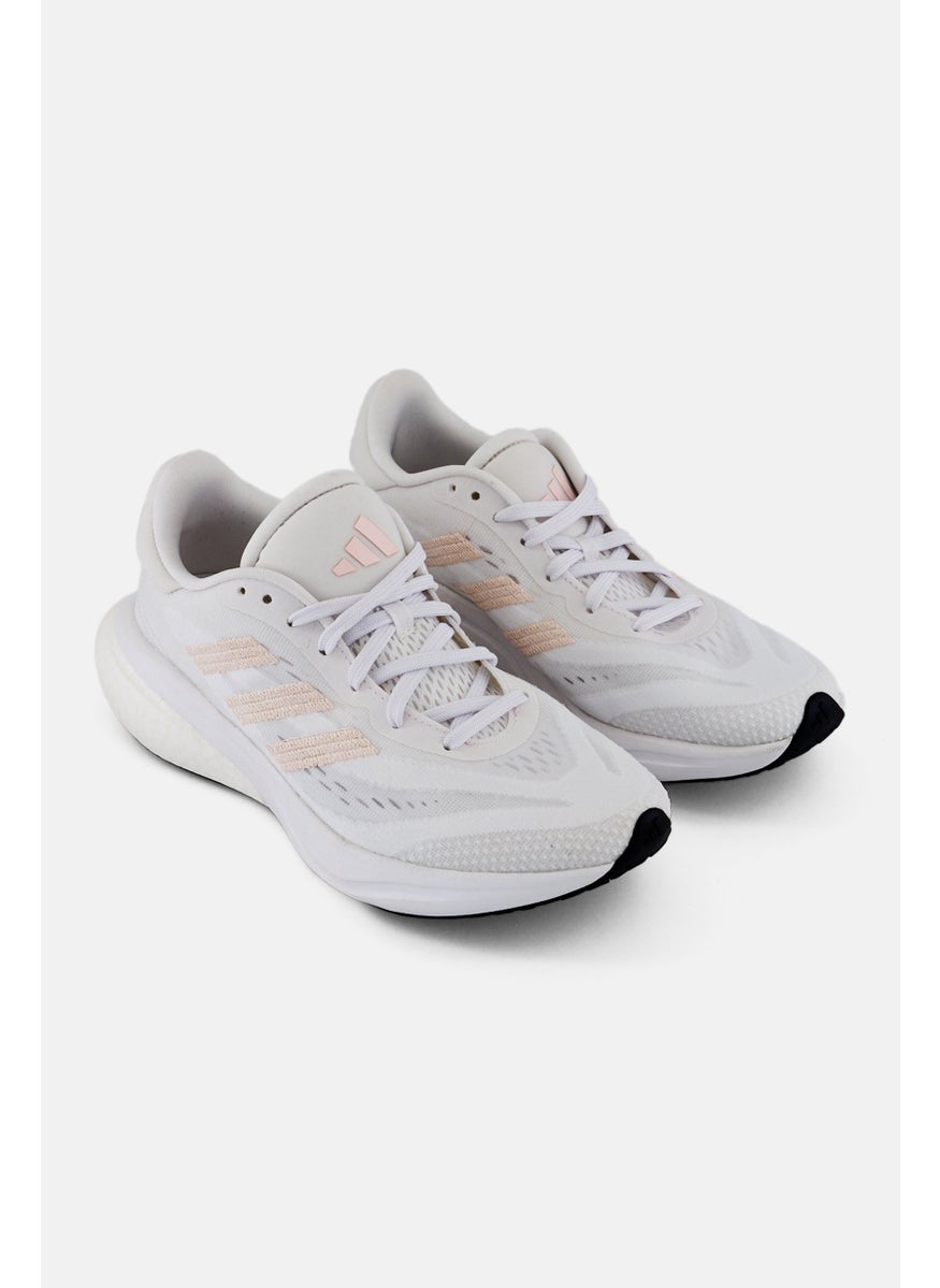 Adidas - Women Super Nova Lace Up Running Shoes, White - Image 1