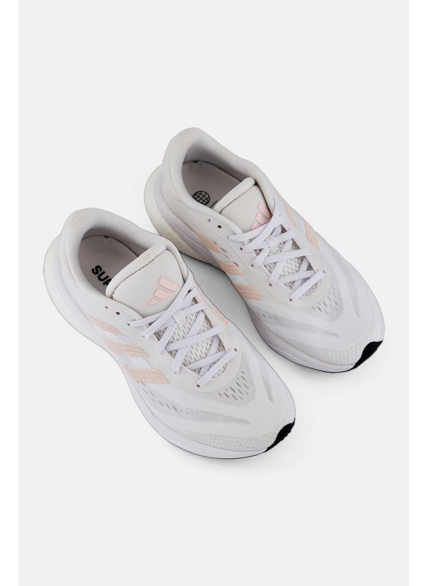 Adidas - Women Super Nova Lace Up Running Shoes, White - Image 1