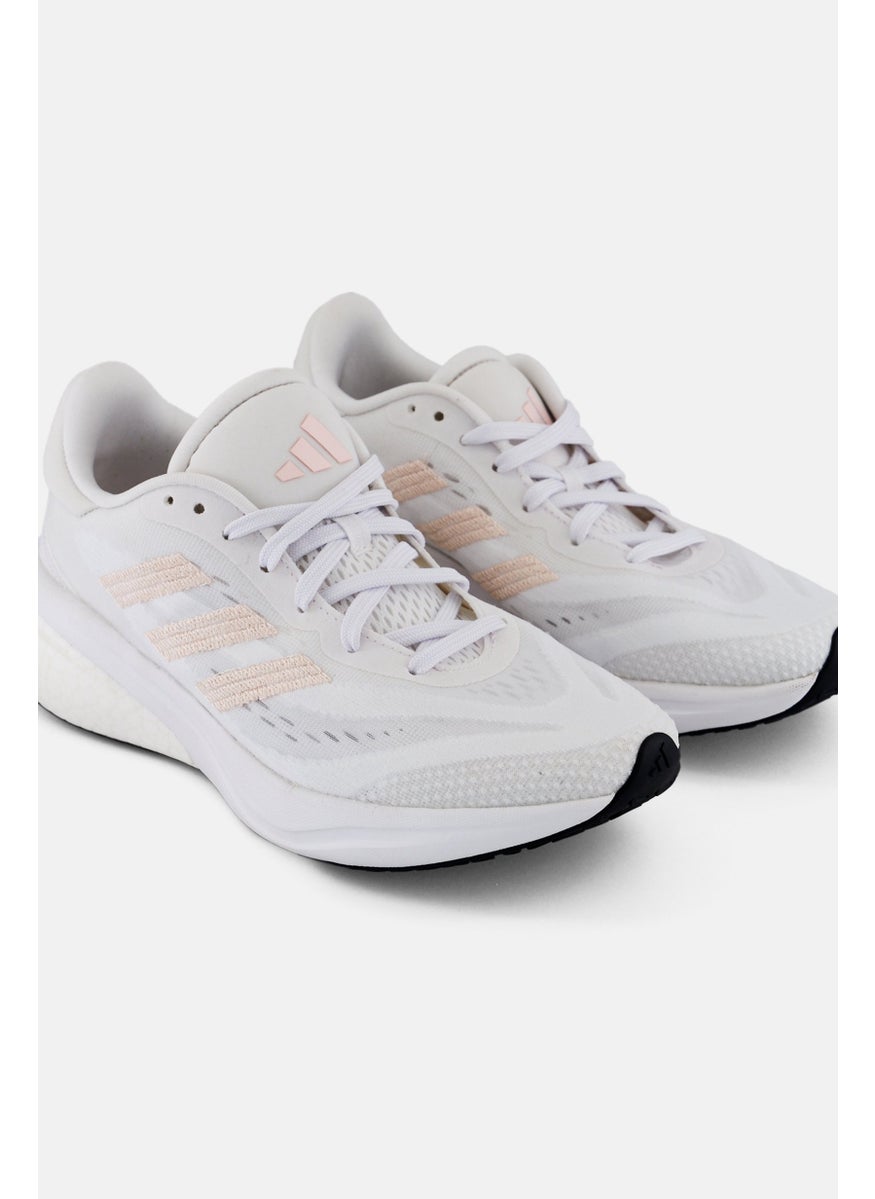 Adidas - Women Super Nova Lace Up Running Shoes, White - Image 1