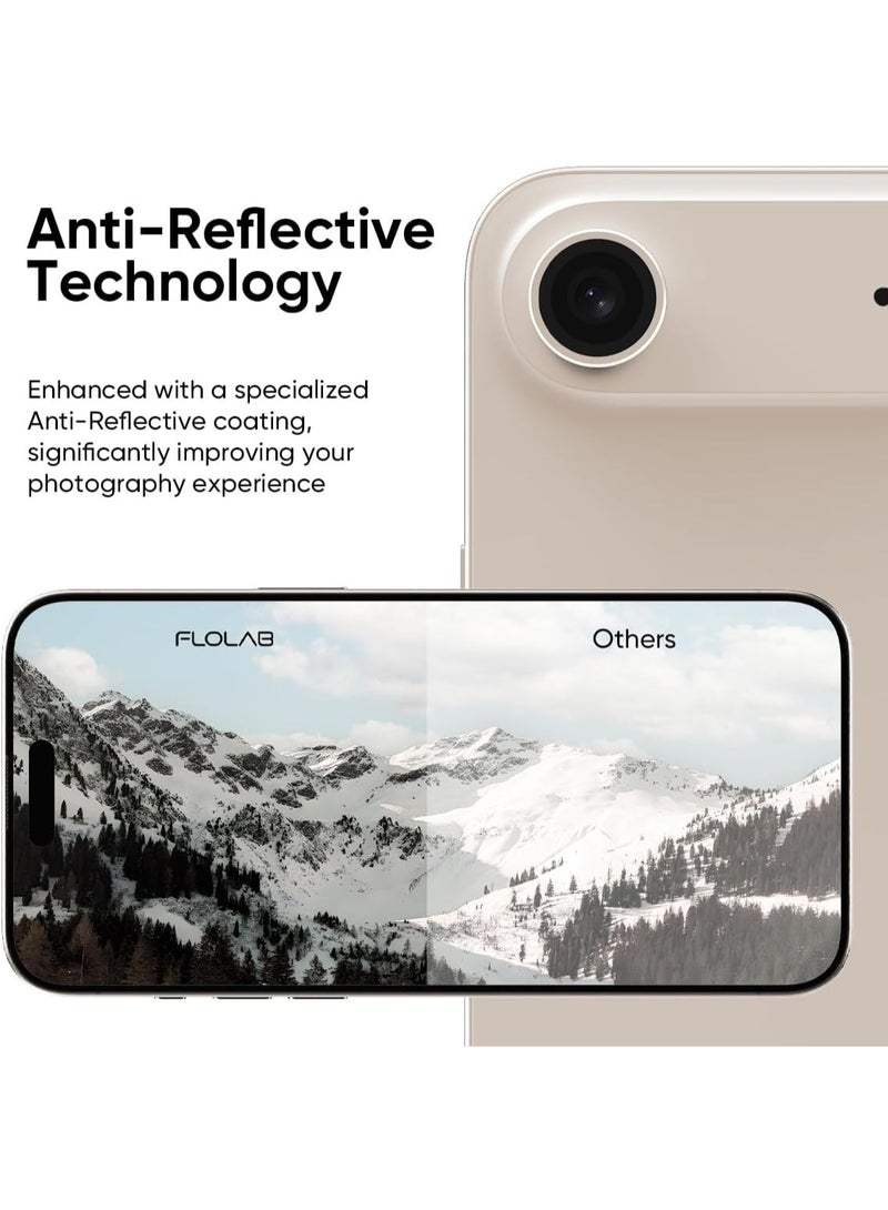 iPhone 17 AIR Lens Protector，[Shatterproof 9H Tempered Glass] Invisible Ultra Clarity Cover,Light Gold - Image 4