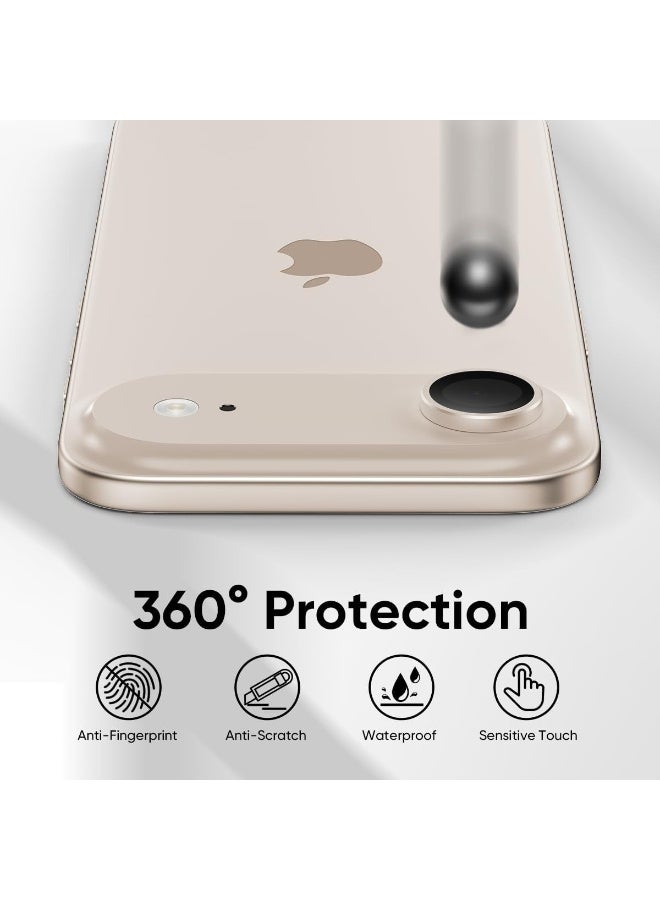 iPhone 17 AIR Lens Protector，[Shatterproof 9H Tempered Glass] Invisible Ultra Clarity Cover,Light Gold - Image 2