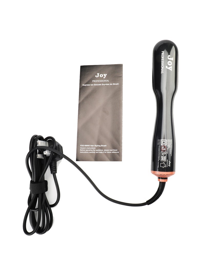 JOY CARE Hair Dryer Brush – 3-in-1 Hot Air Brush for Drying, Straightening  Volumizing | Lightweight Blow Dryer with Ionic Technology for Smooth  Frizz-Free Styling | Ideal for All Hair Types – Black - Image 3
