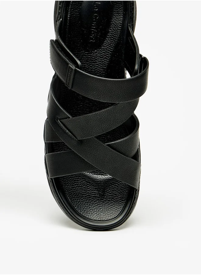Le Confort Men's Cross Strap Slip-On Sandals