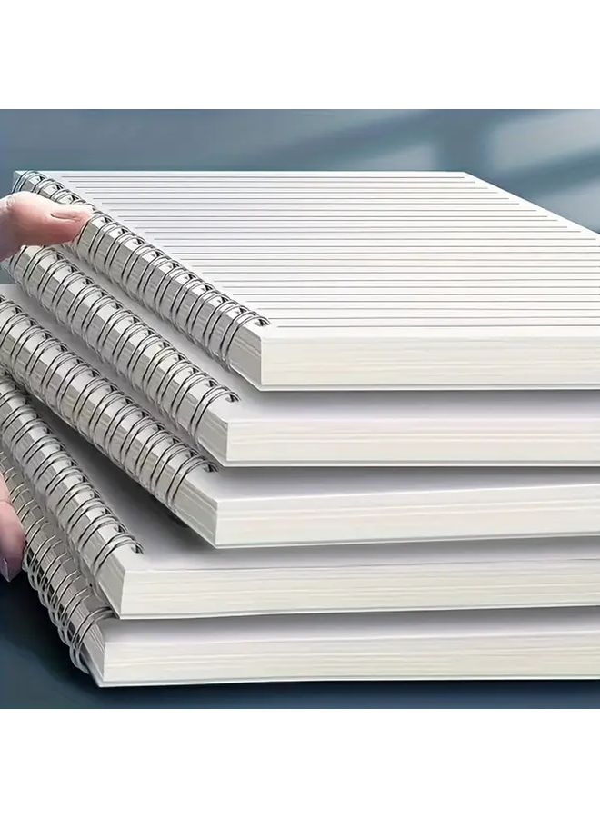 دفتر ملاحظات A4 ذو غلاف صلب حلزوني مع خطوط أفقية للكتابة والرسم - Image 1