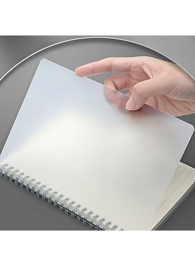 دفتر ملاحظات A4 ذو غلاف صلب حلزوني مع خطوط أفقية للكتابة والرسم - Image 3