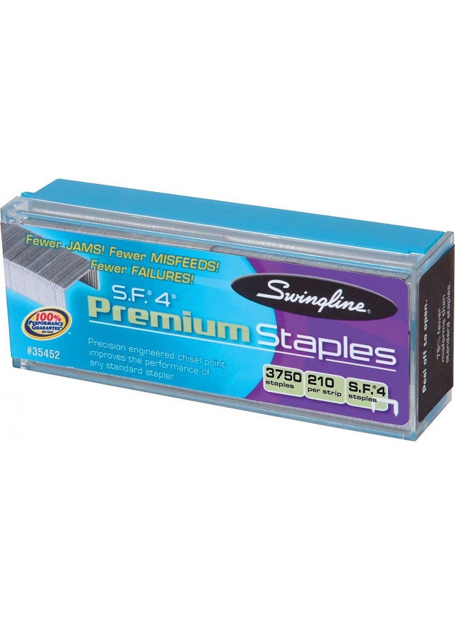 Swingline Staples, S.F. 4, Premium, 1/4" Length, 210/Strip, 3750/Box, 1 Pack (35452) - Image 1