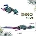 PowerTRC 3D Printed Skeleton Mosasaurus Prehistoric Collectible Articulating Dinosaur 3D Figurine Desk Decoration for Teens and Adults Made in USA - Image 4