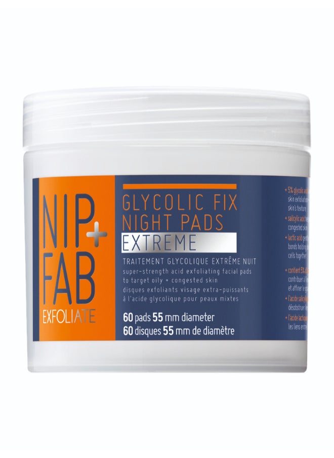 NIP+FAB Glycolic Fix Night Pads Extreme 60X55 Mm  - Image 1