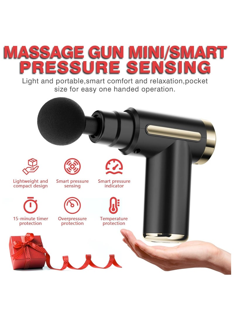 إسكدنيا مسدس تدليك الأنسجة العميقة الصغير - جهاز تدليك للرقبة والظهر وتخفيف آلام العضلات - مسدس تدليك صغير محمول وقابل لإعادة الشحن للسفر - Image 3