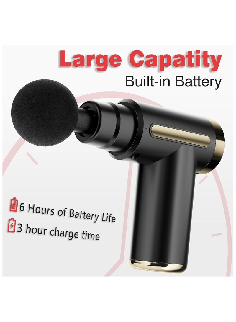 إسكدنيا مسدس تدليك الأنسجة العميقة الصغير - جهاز تدليك للرقبة والظهر وتخفيف آلام العضلات - مسدس تدليك صغير محمول وقابل لإعادة الشحن للسفر - Image 5