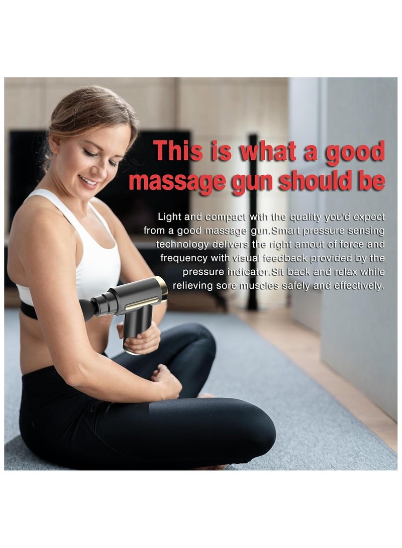 إسكدنيا مسدس تدليك الأنسجة العميقة الصغير - جهاز تدليك للرقبة والظهر وتخفيف آلام العضلات - مسدس تدليك صغير محمول وقابل لإعادة الشحن للسفر - Image 4