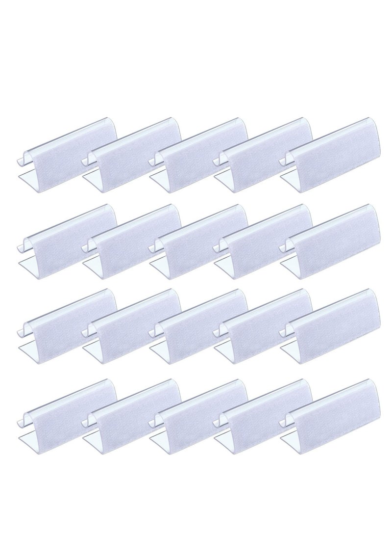 KASTWAVE Table Skirting Clips Transparent Windproof Table Cover Holder Clamps Clear Table Edge Clips for Wedding Home Meeting Party Picnic Patio Banquet Indoor Outdoor Events  - Image 1