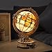 ROKR 3D Wooden Puzzles for Adults LED Illuminated Globe with Stand 3D Wooden Globe Model Kits with LED Light Unique Gift for BirthdayAnniversay - Image 4