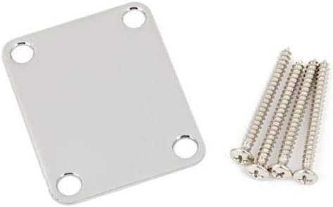 Fender 4Bolt VintageStyle Neck Plate Plain  Chrome - Image 2