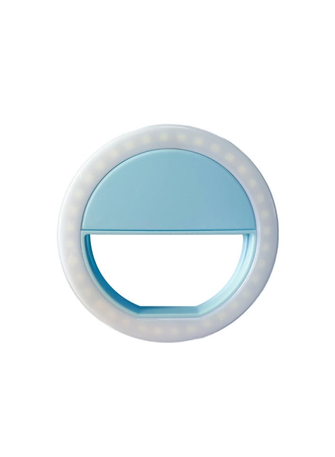 نيوترل Rk12 إضاءة تعبئة للهاتف المحمول، إضاءة خلفية مستديرة، مشبك خلفي للبث المباشر، إضاءة ليد تجميلية للصور الذاتية، شحن عبر USB، إضاءة تعبئة للهاتف المحمول - Image 1