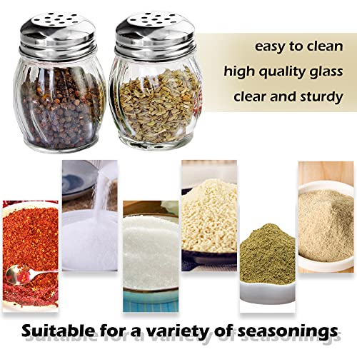 1st Choice Salt and Pepper Shakers with Stainless Tops Set of 2 (Chesse Shakers) - Image 5