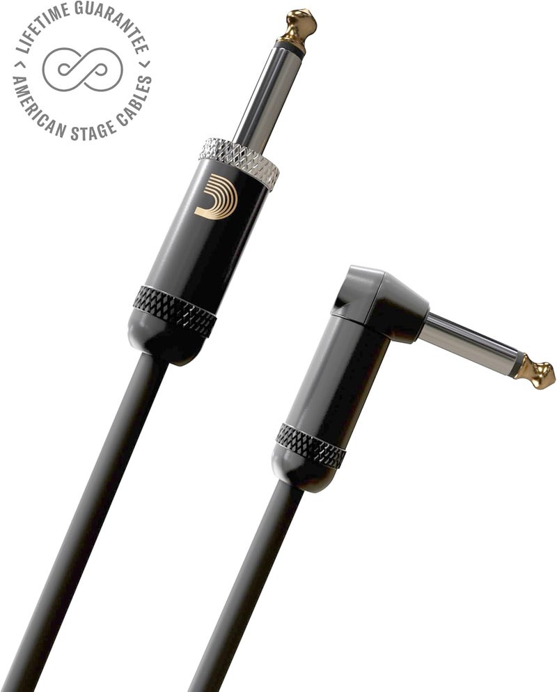 D'Addario Planet Waves American Stage Right Angle Instrument Cable - 20 Feet - Image 2