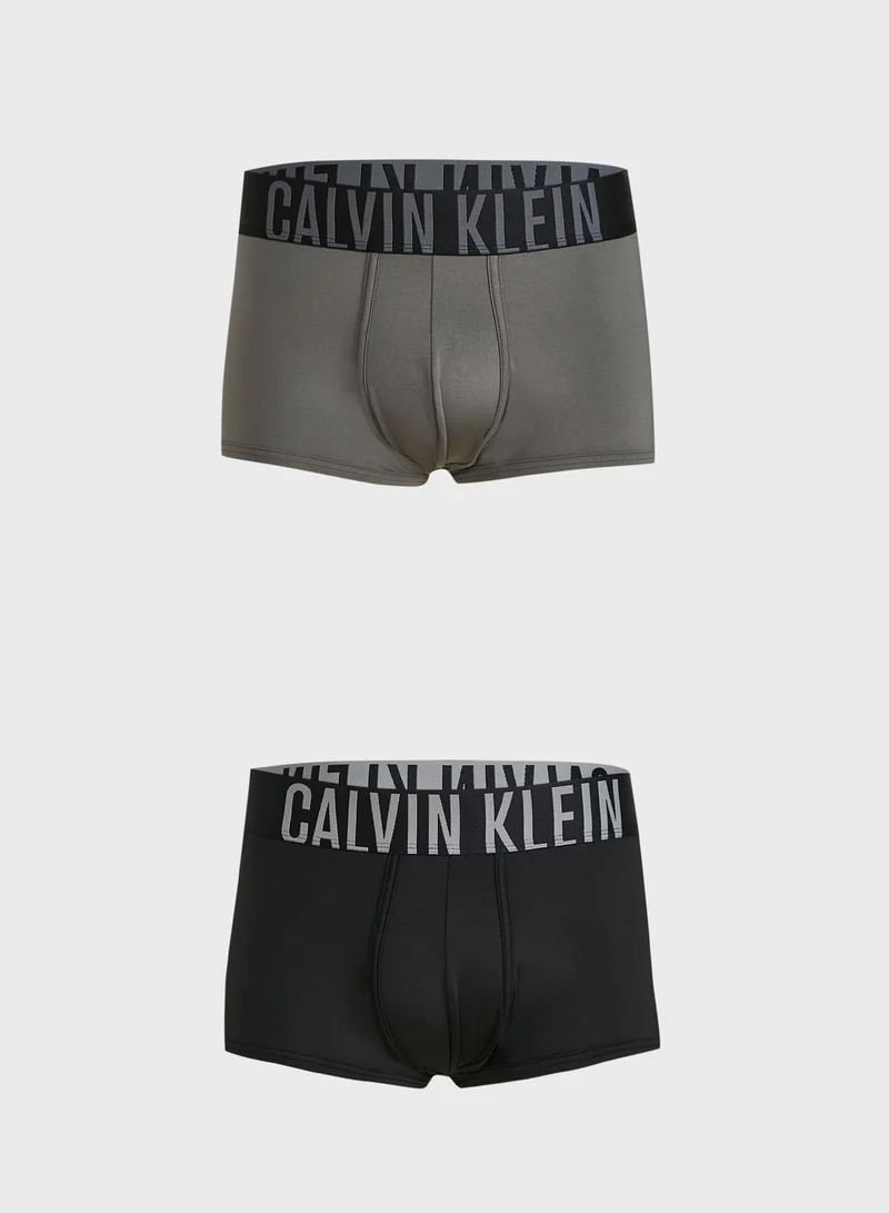 CALVIN KLEIN 2 Pack Logo Trunks