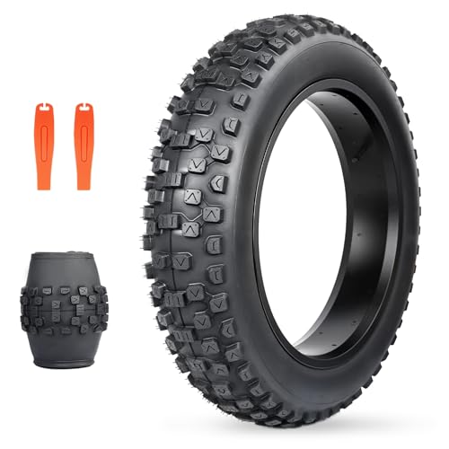 BALINGE 1 Pack Fat Tire for Ebike Mountain Bike Heavy Duty High-Performance Wear-Resistant E-Bike Mountain Snow Bike Tire 20" x 4"，Black，1 Tire 2 levers - Image 1