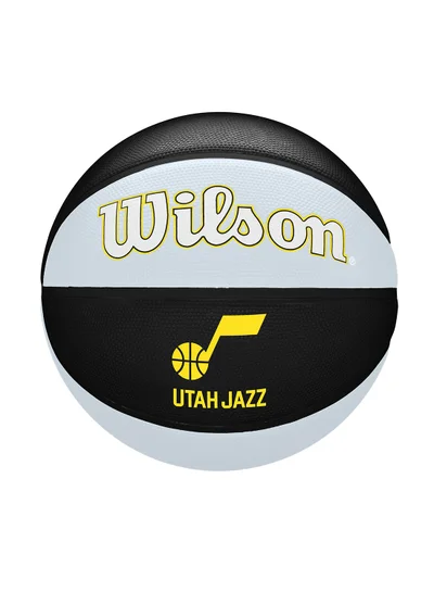 Wilson NBA Team Tribute Basketball Utah Jazz - Size 7 for +12 years old and Adults - Black/ Grey