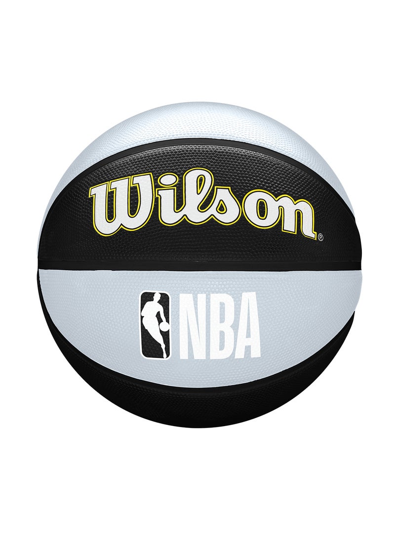 Wilson NBA Team Tribute Basketball Utah Jazz - Size 7 for +12 years old and Adults - Black/ Grey - Image 2