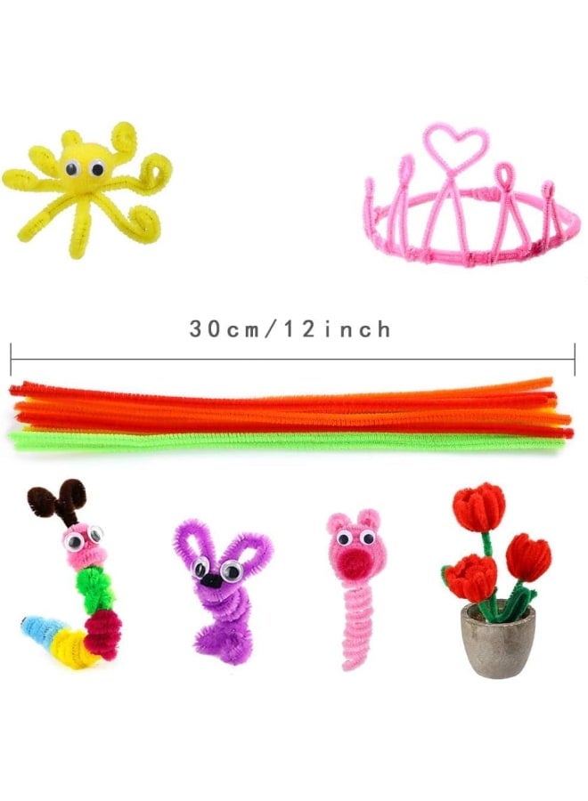 1000 Pieces Pipe Cleaners Assorted Colored Chenille Stems for Art and Crafts, Children’s Craft Supplies - Image 4
