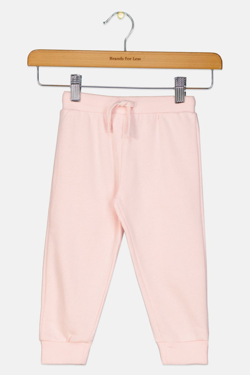 Fox Toddlers Boy Solid Drawstring Sweatpants, Pink - Image 1