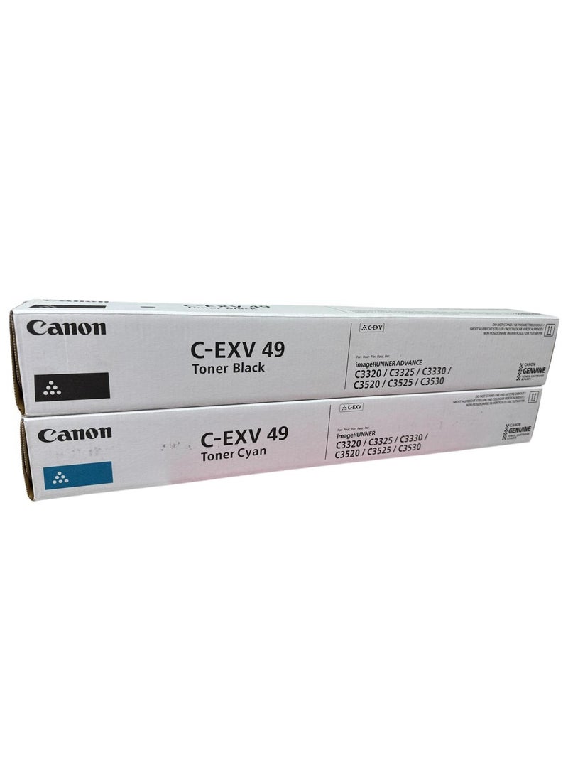 كانون تونر C-EXV 49 BCYM مجموعة كاملة عالية الإنتاجية للصفحات / C3320/C3325/C3330/C3520/C3525/C3530 - Image 1