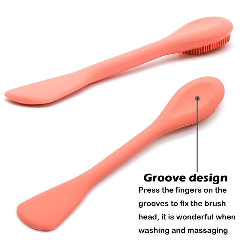 RamPula Silicone Face Mask Brush, Face Scrubber for Gentle Exfoliating & Hairless Moisturizers Applicator Tools for Apply Mud, Clay, Charcoal Mixed Mask, Cream, Lotion - Image 5
