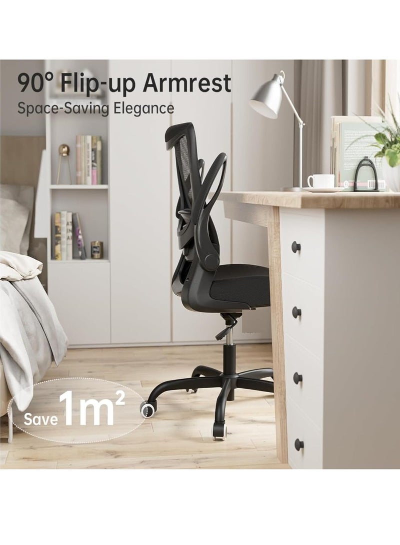 بينغ جنرال كرسي مكتب ، كرسي مكتب تنفس شبكة كرسي مكتب أسود - Image 2