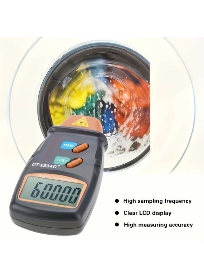 Orange DT2234 C Mini Laser Tachometer Non Contact Digital Display High Precision 0 01 - Image 1