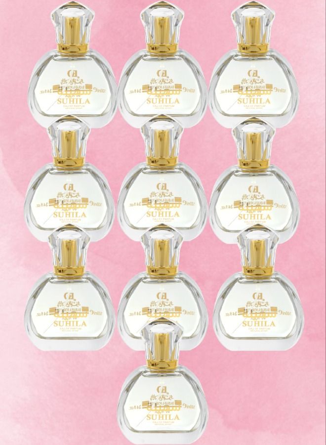 10 قطع عطر سهيلة 100 مل