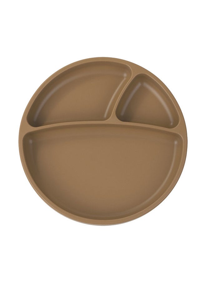 Minikoioi Portions Baby Feeding Plate - Woody Brown 
