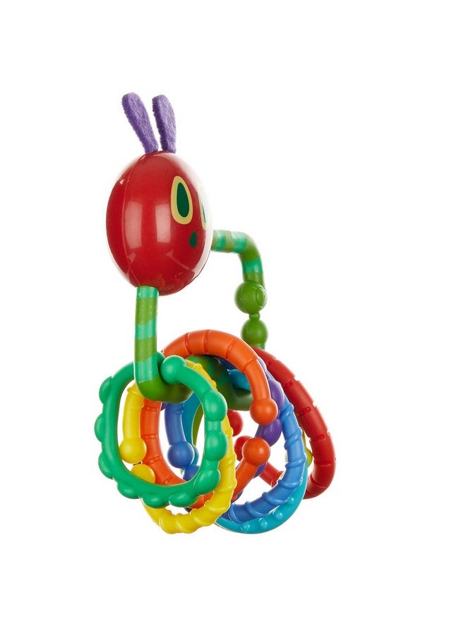 Kids Preferred World of Eric Carle, The Very Hungry Caterpillar Rattle Teether with Links - Image 2