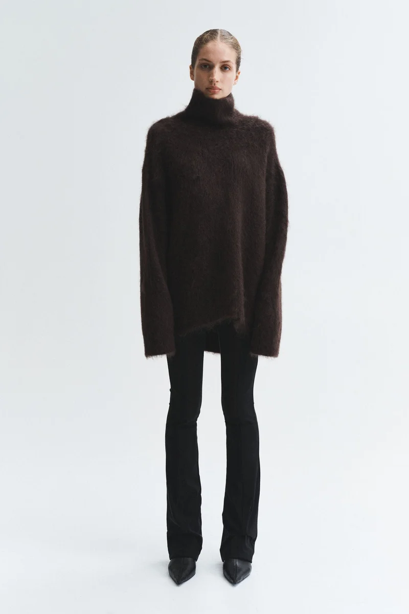 H&M High-collar mohair-blend jumper