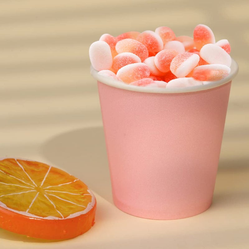 Prgery 100 Pack 3 oz Pink Paper Cups,Mouthwash Cups, Disposable Bathroom Cups,Small Paper Cups 3oz Ideal for Bathroom, Supermarket, Birthday Party, Picnic and BBQ - Image 5