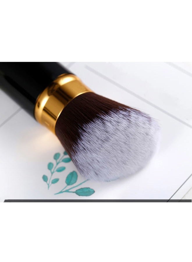 Sinide Retractable Foundation Brush, Sinide Professional Kabuki Makeup Brush - Best Blush Brush Travel Kit for Mineral Powder,Contouring, Cream or Liquid Cosmetics (Black Gold) - Image 4